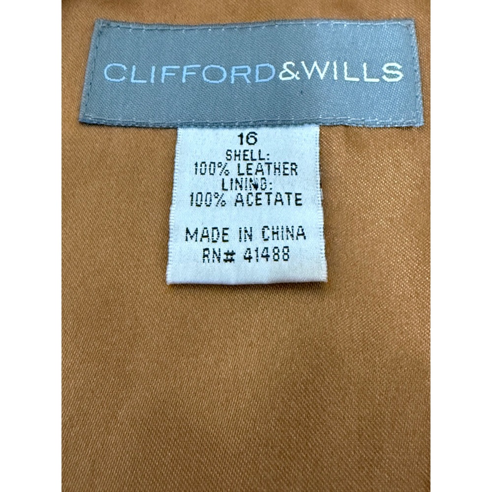 Clifford & Wills Womens 16 Brown Suede Leather Trench Coat Bell Sleeve Boho 90s - Picture 3 of 13